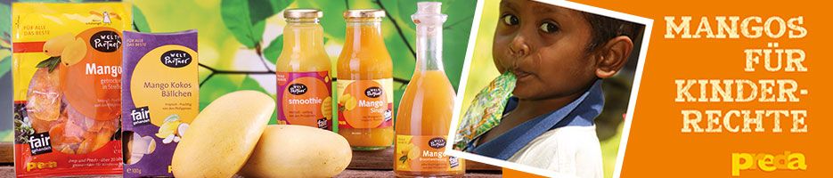 verschiedene Mango Produkte von Preda