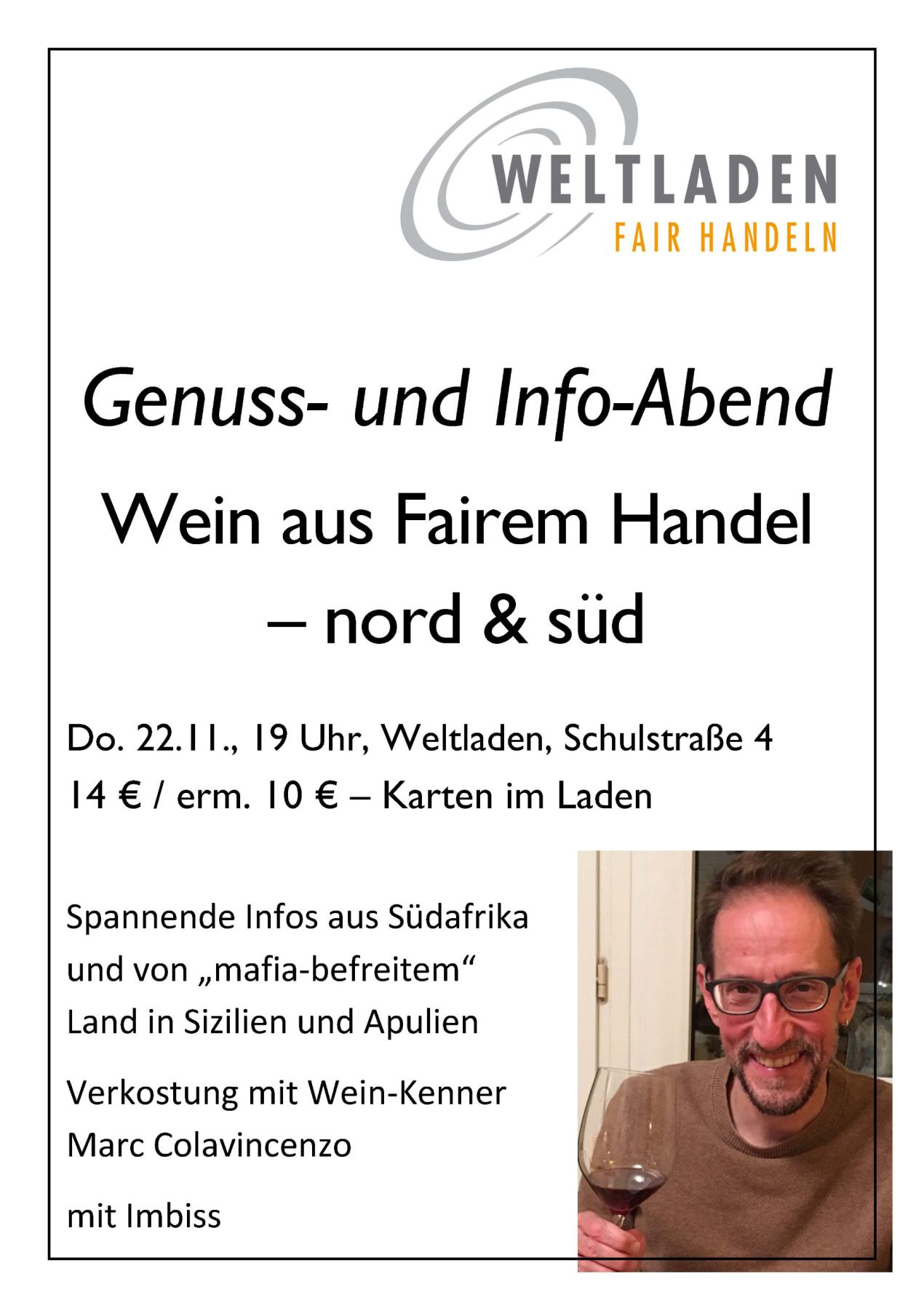 Weinabend Plakat