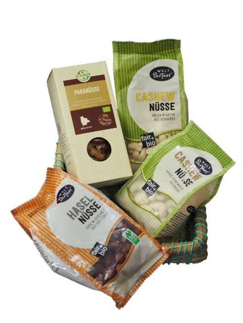 Hassel-, Cashew- und Paranüsse von El Puente oder WeltPartner