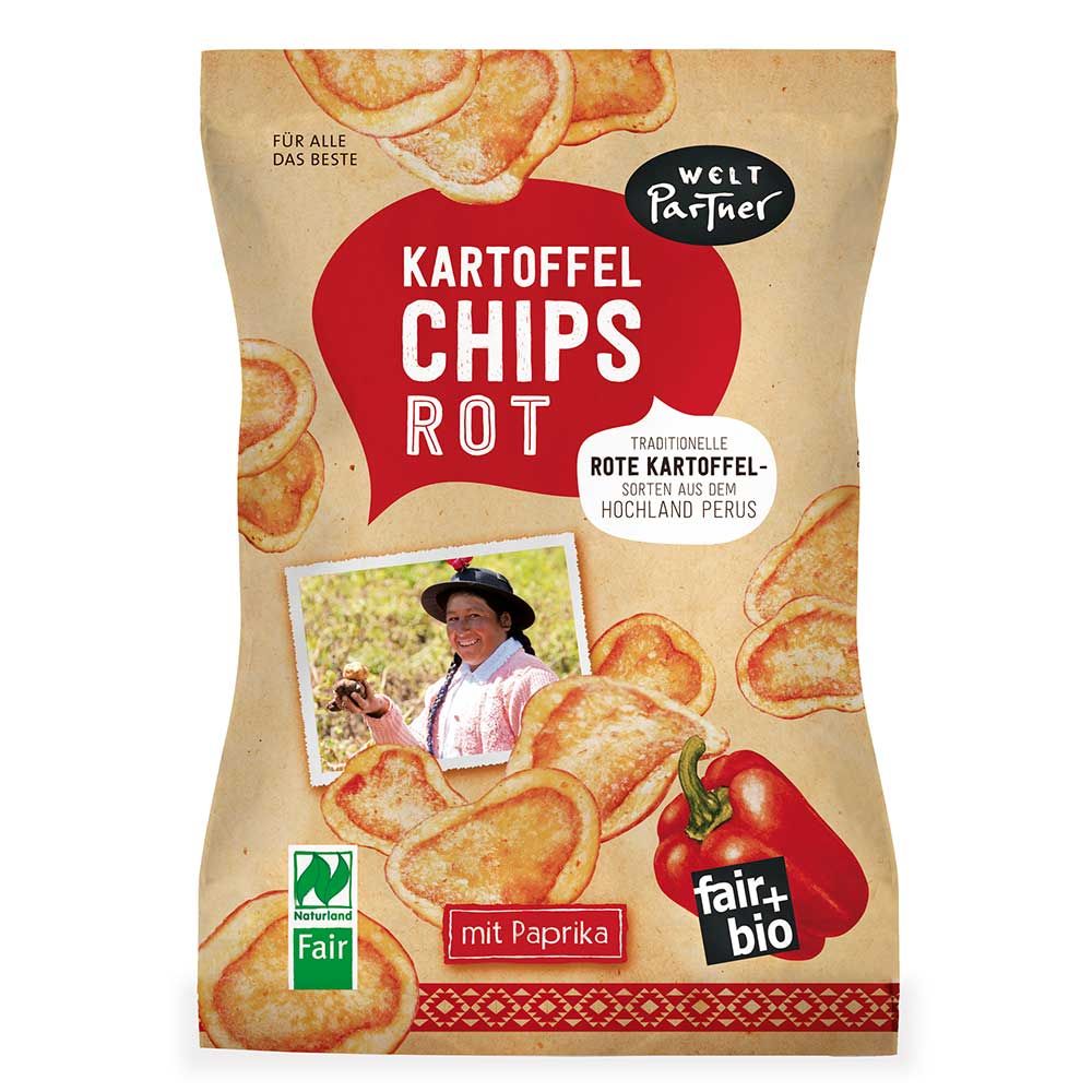 Rote Kartoffelchips von Welt Partner