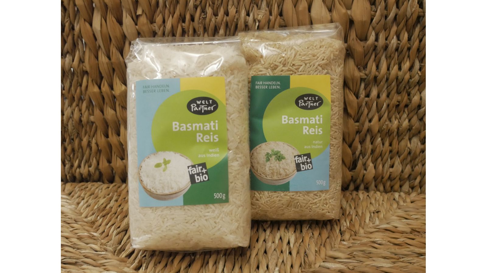 Bio Basmati Reis weiß und natur