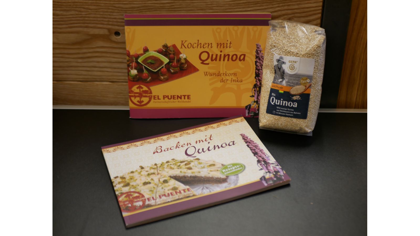 weiße Bio Quinoa, Rezepthefte Kochen bzw. Backen mit Quinoa