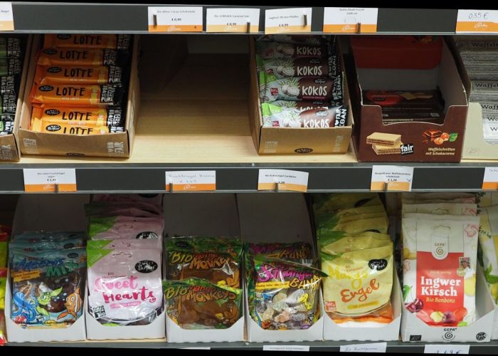 Riegel, Fruchtgummis, Bonbons