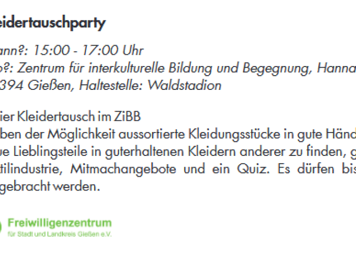 Kleidertauschparty