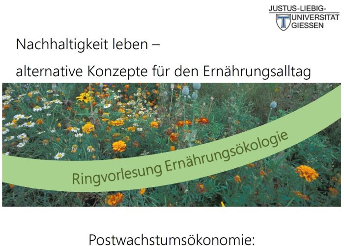 Niko Paech kommt wieder nach Gießen